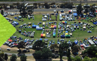 Campsites at Energy Breakthrough, Maryborough