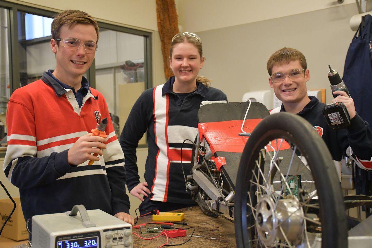 Senior students at Highview College have already begun gearing up for their new and improved Energy Breakthrough submission. Photo by Maryborough Advertiser