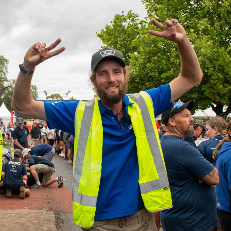A smiling Energy Breakthrough Volunteer Pat Murphy