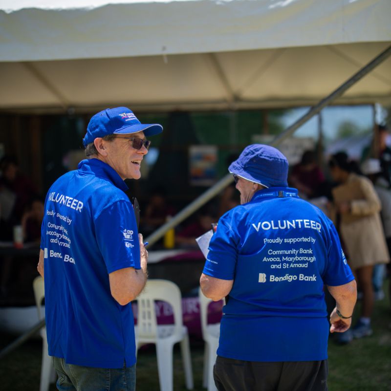 Energy Breakthrough Volunteers talking to each other