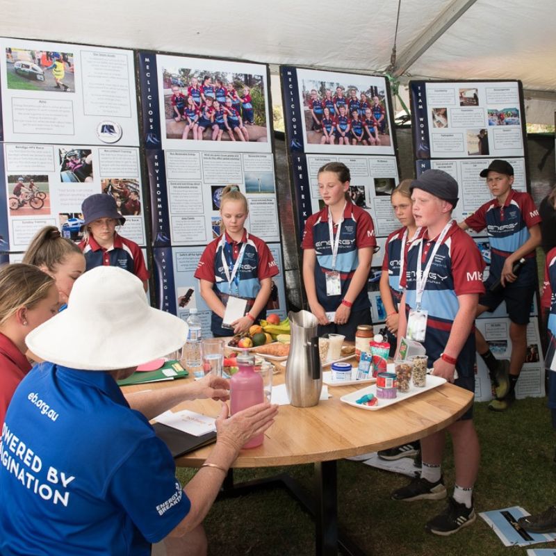 Energy Breakthrough Volunteers listening to a presentation
