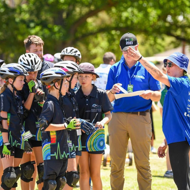 Energy Breakthrough Volunteers marshalling Pushcart teams