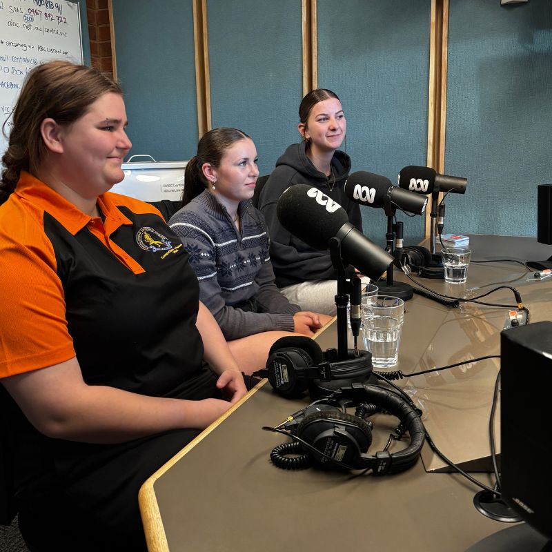 Willow, Amber and Brooke on ABC Central Victoria radio